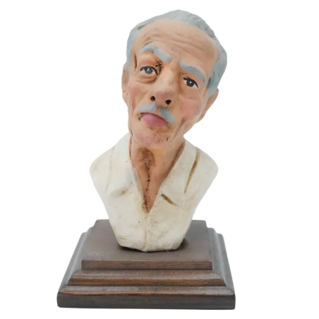 Busto Eduardo De Filippo in terracotta 10 cm