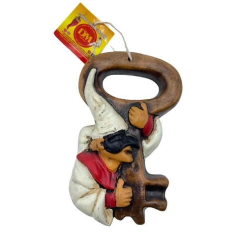 Pulcinella con chiave 15 cm