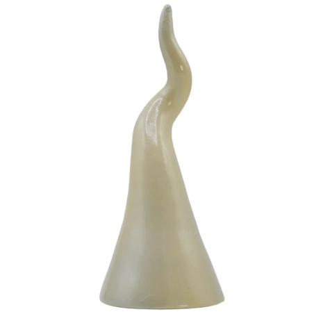 Corno in ceramica da tavolo rosso rubino 15 cm