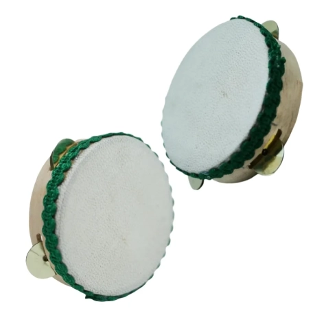 Tamburello in vera pelle da 8 cm 2