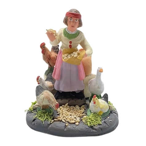 Contadina in campagna in terracotta 10 cm