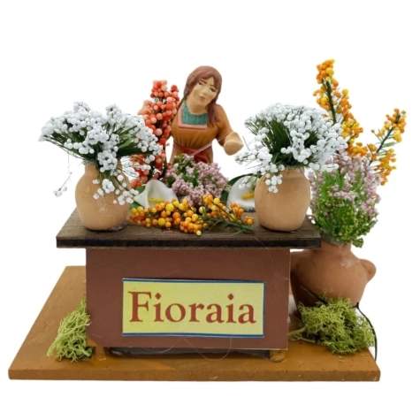 Venditrice Fioraia al banco 10 cm
