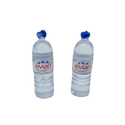 Set da 2 bottiglie acqua EVIAN per pastori da 7 a 12 cm
