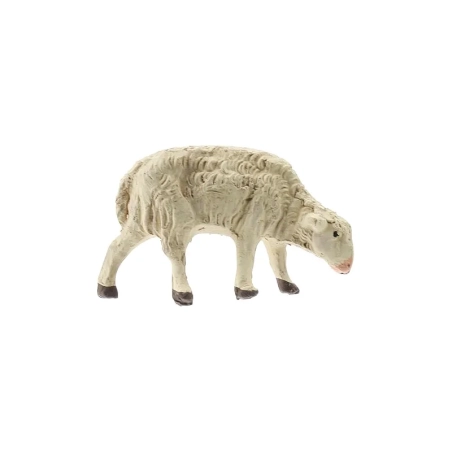Pecora con testa abbassata in terracotta 7 cm