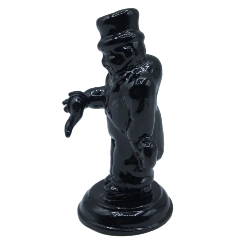 Gobbo sciò sciò nero stilizzato 8 cm