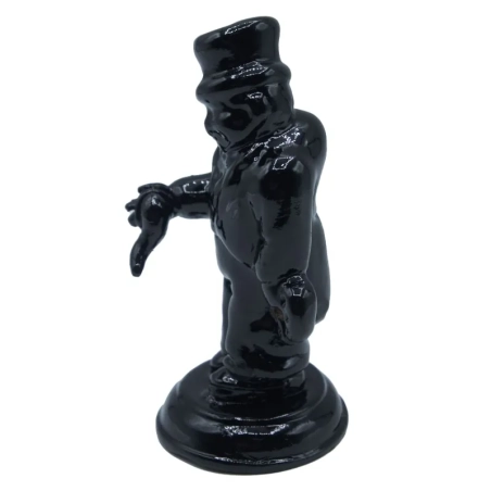 Gobbo sciò sciò nero stilizzato 8 cm