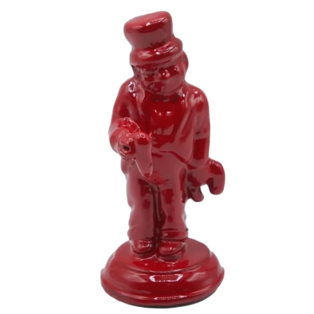 Gobbo sciò sciò rosso stilizzato 8 cm