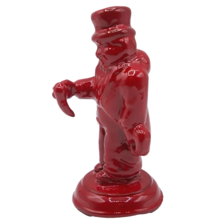 Gobbo sciò sciò rosso stilizzato 8 cm