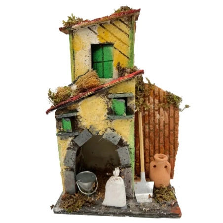 Casa in sughero con luce 25 cm