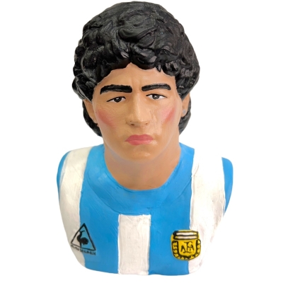 Busto di Maradona argentina in ceramica 20 cm