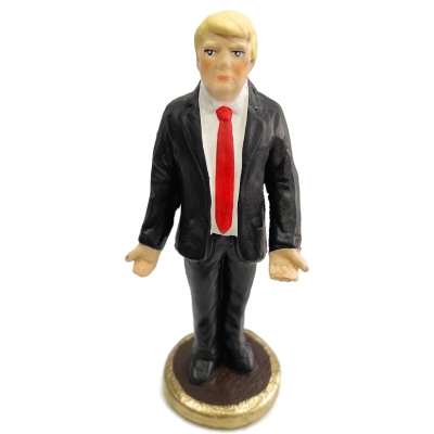 Statuetta Donald Trump in terracotta 15 cm