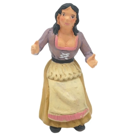 Giovane Donna seduta in terracotta 10 cm