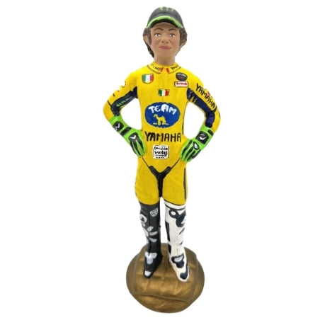 Statuetta Valentino Rossi in terracotta 17 cm