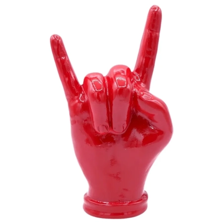 Corna mano rossa in ceramica 16 cm