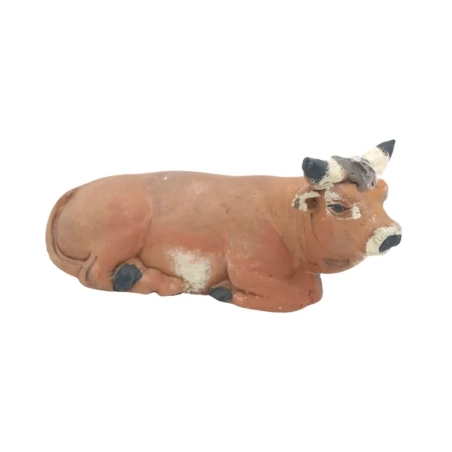 Bue della natività in terracotta 7 cm