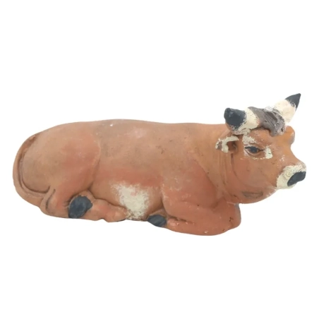 Bue della natività in terracotta 10 cm