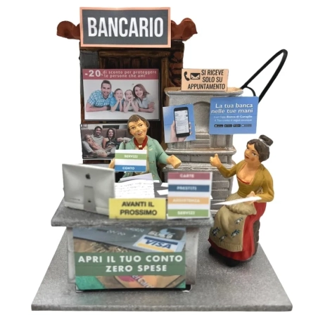 Bancario in movimento 10 cm