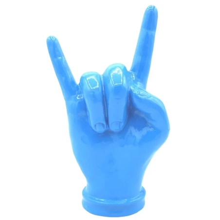 Corna mano bianco in ceramica 16 cm