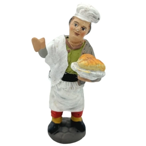 Pasticciere in terracotta 10 cm