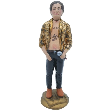 Statuetta Damiano dei Maneskin in terracotta 17 cm