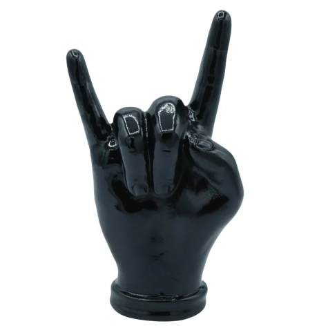 Corna mano nera in ceramica 16 cm