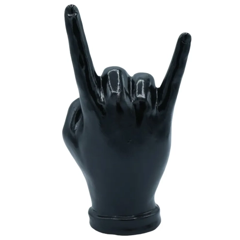 Corna mano nera in ceramica 16 cm