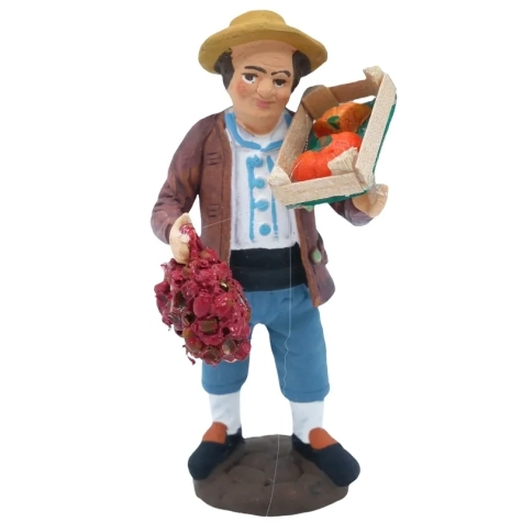 Fruttivendolo di quartiere in terracotta 10 cm