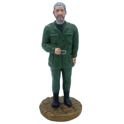 Statuetta Fidel Castro in terracotta 17 cm