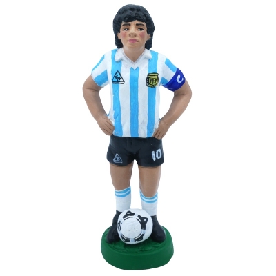 Statuetta Maradona Argentina in terracotta 16 cm