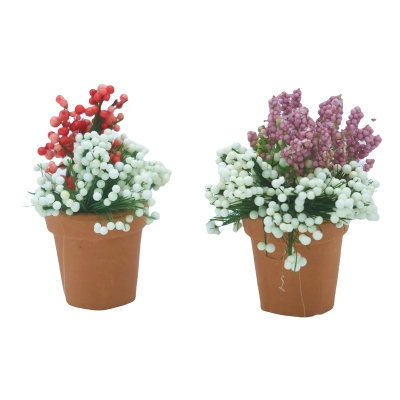 Set da 3 vasi con fiori per pastori da 7 a 20 cm