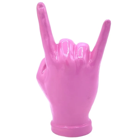 Corna mano fucsia in ceramica 16 cm