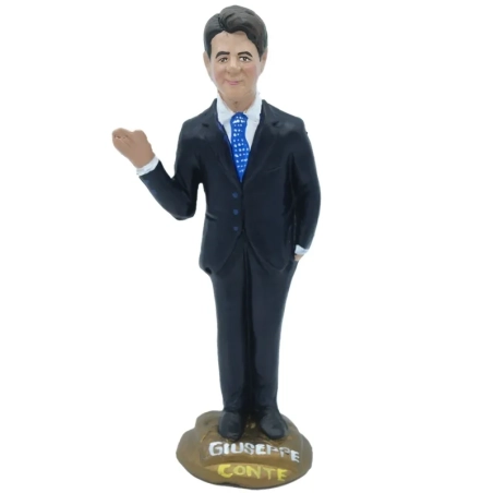 Statuetta Giuseppe Conte in terracotta 15 cm