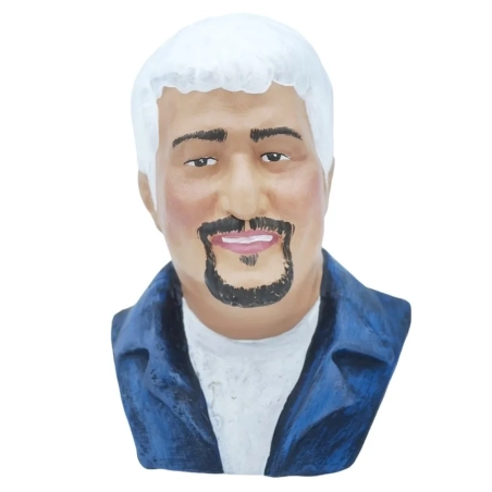 Busto Pino Daniele in terracotta 16 cm