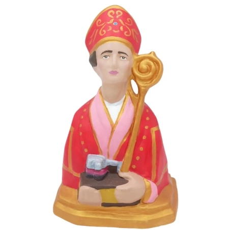 Busto di San Gennaro classico in ceramica 20 cm
