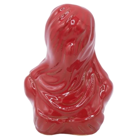 Bella Mbriana busto stilizzato rosso in ceramica 10 cm