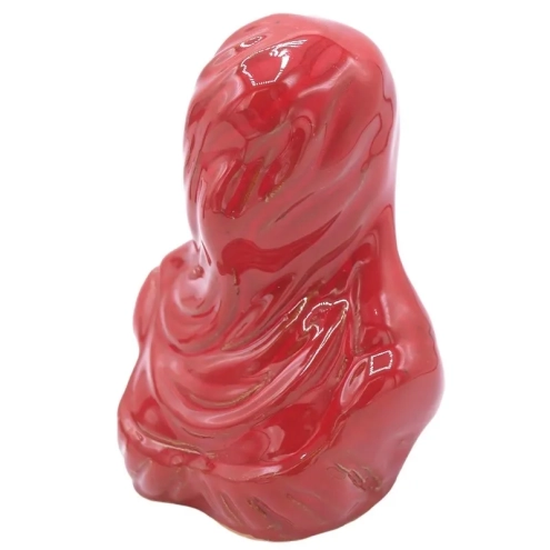 Bella Mbriana busto stilizzato rosso in ceramica 10 cm