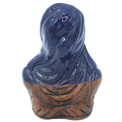 Bella Mbriana busto stilizzato blu in ceramica 10 cm