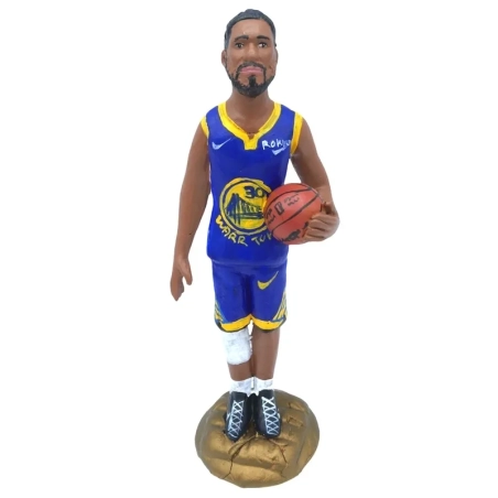 Statuetta Steph Curry in terracotta 17 cm