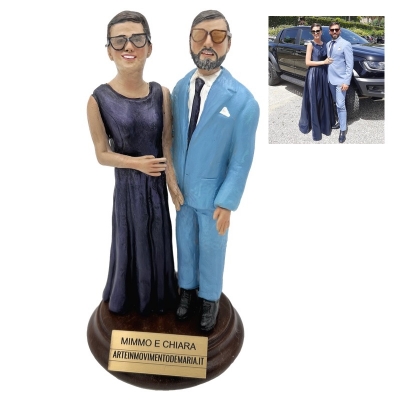 Statuina coppia personalizzata 15 cm