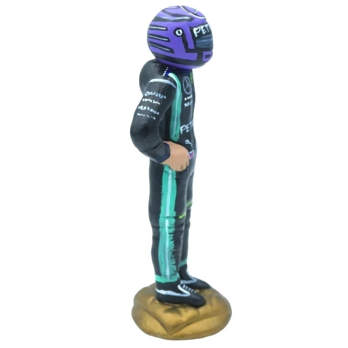 Statuetta Lewis Hamilton in terracotta 17 cm