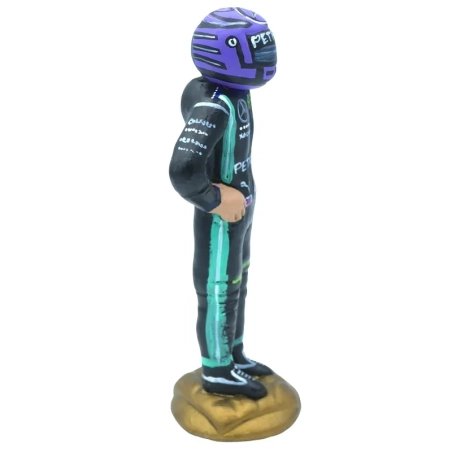 Statuetta Lewis Hamilton in terracotta 17 cm