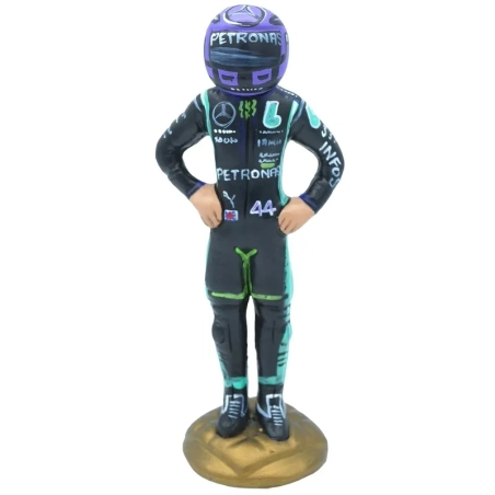 Statuetta Lewis Hamilton in terracotta 17 cm