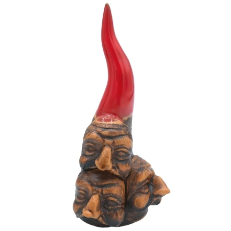 Maschere di pulcinella su corno da tavolo 9 cm
