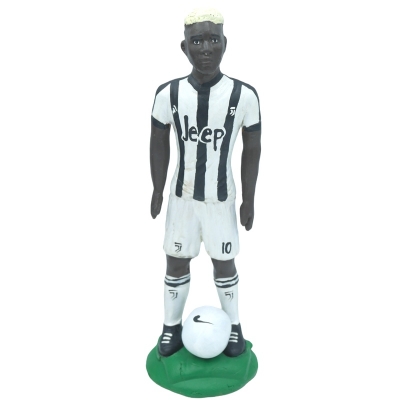 Statuetta Pogba Juventus in terracotta 17 cm