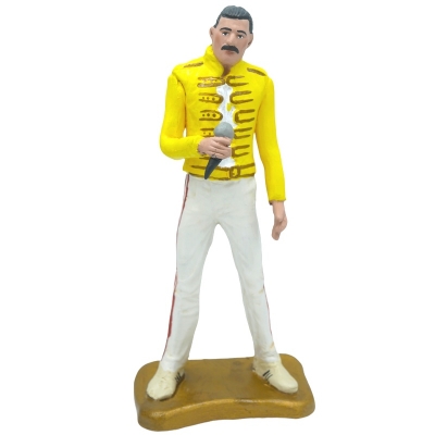Statuetta Freddie Mercury Queen in terracotta 20 cm