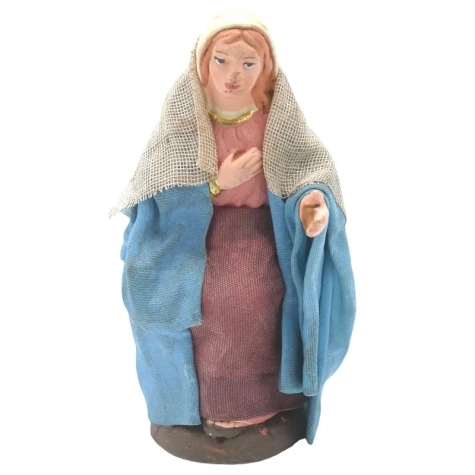 Madonna vestita in stoffa 10 cm
