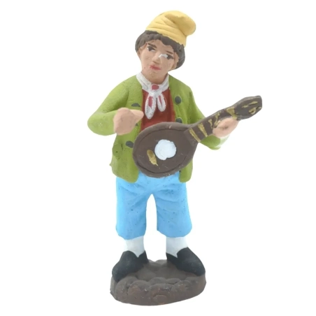 Coppia di suonatori in terracotta 7 cm