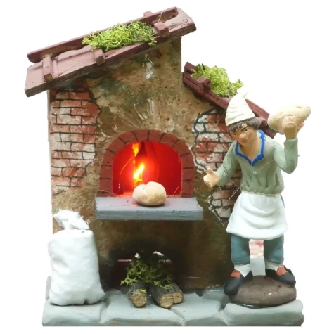 Panettiere che fa il pane al forno da 10 cm