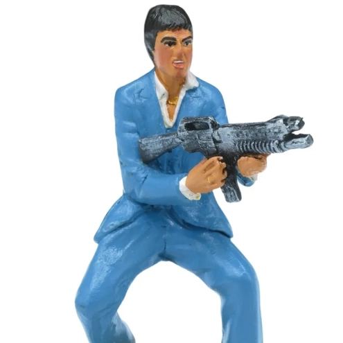 Statuetta Al Panico Scarface in terracotta 17 cm