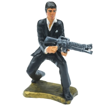 Statuetta Al Panico Scarface in terracotta 17 cm